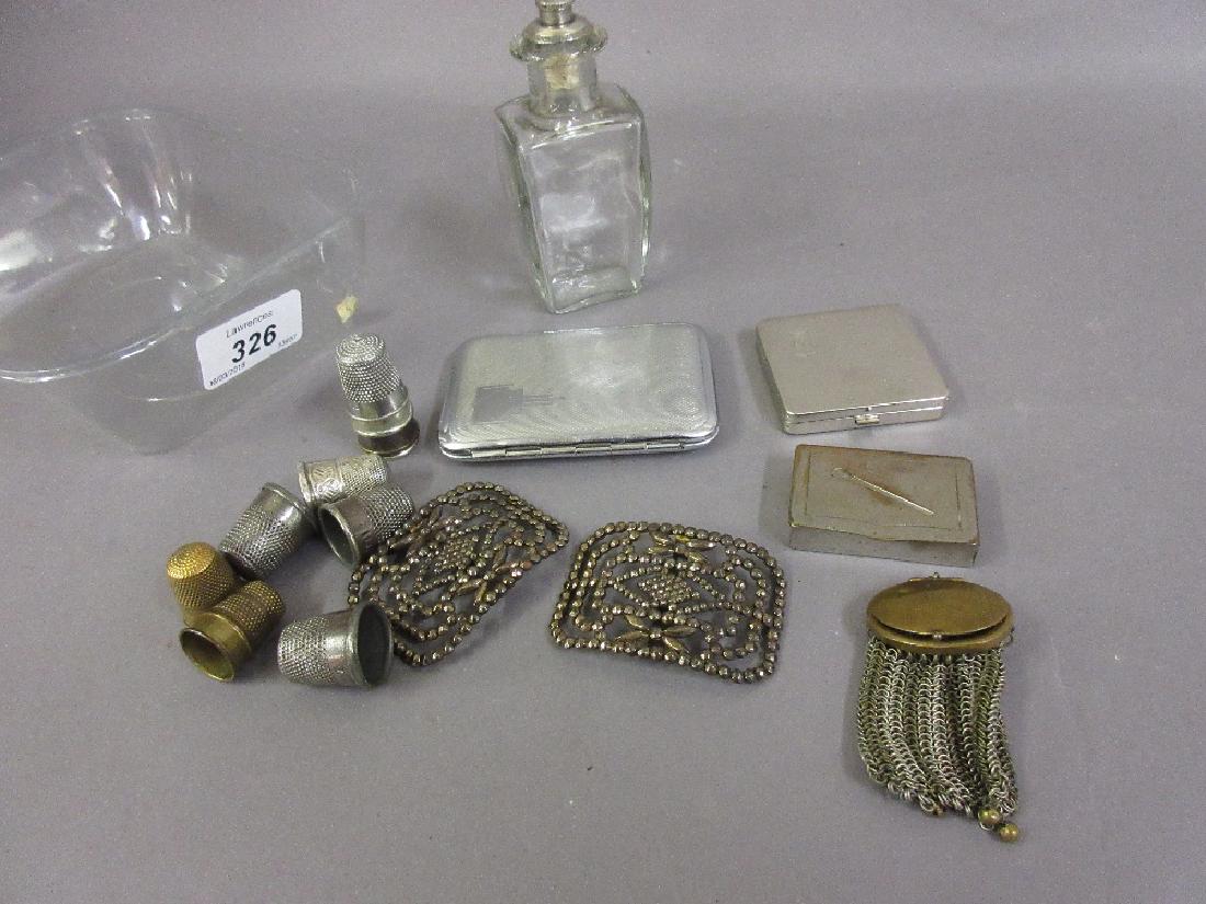 Pair of 19th Century brass and cut steel buckles, (1 of 1)