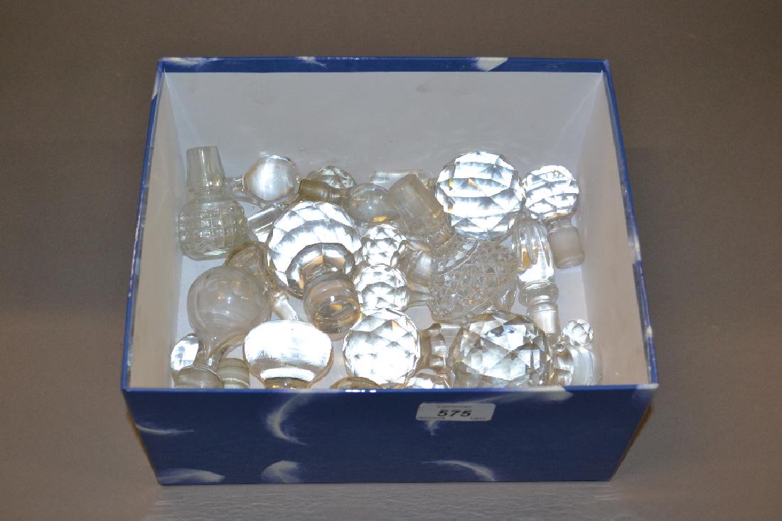 Quantity of various glass decanter stoppers (1 of 1)