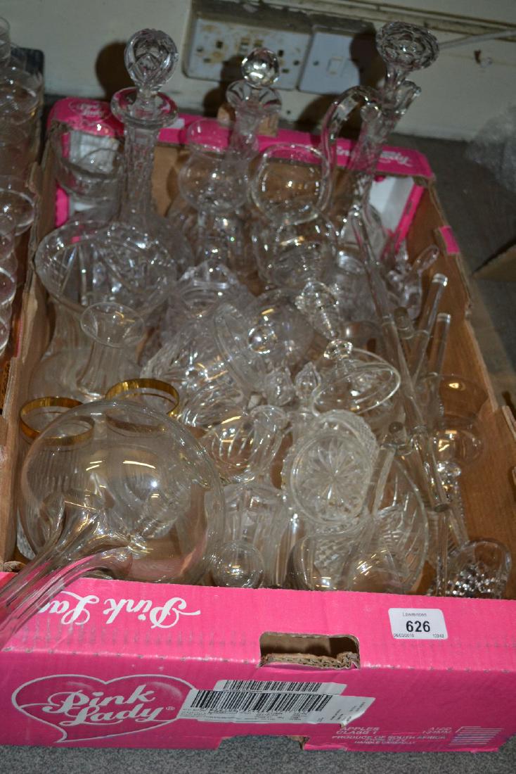 Miscellaneous glass decanters and other glass ware (1 of 1)