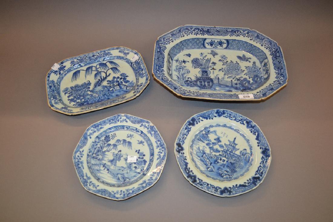 18th Century Chinese blue and white deep dish of (1 of 1)