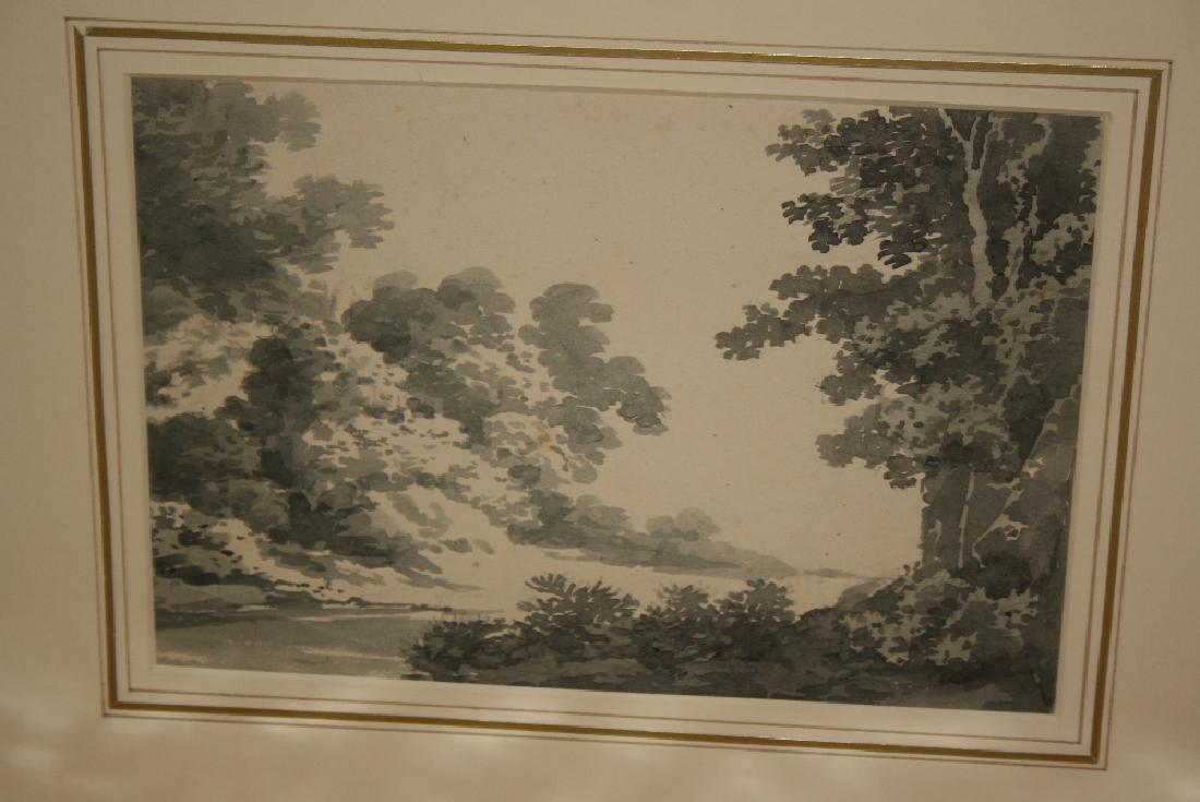 Folder containing a quantity of unframed watercolours,: Folder containing a quantity of unframed watercolours, ink and other drawings attributed to Robert Hills, Rowbotham and others