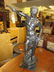20th Century dark patinated bronze figure of David with