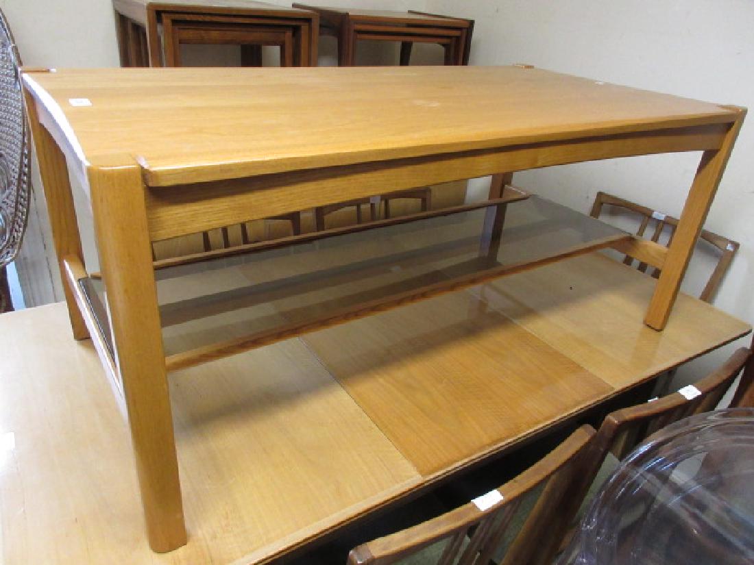 20th Century Ercol rectangular elm coffee table: 20th Century Ercol rectangular elm coffee table