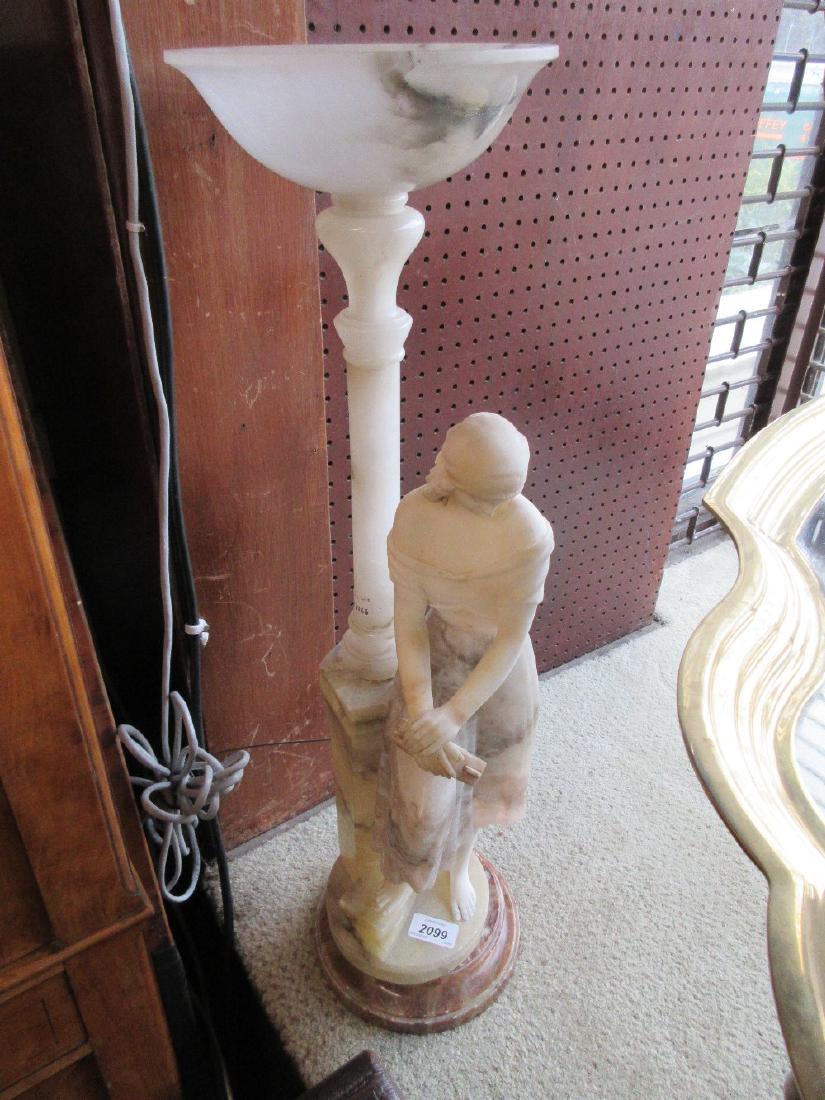 Large late 19th / early 20th Century alabaster table (1 of 1)