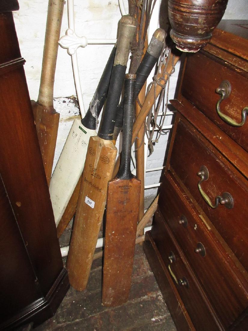 Various cricket bats, tennis rackets, lacrosse sticks (1 of 1)