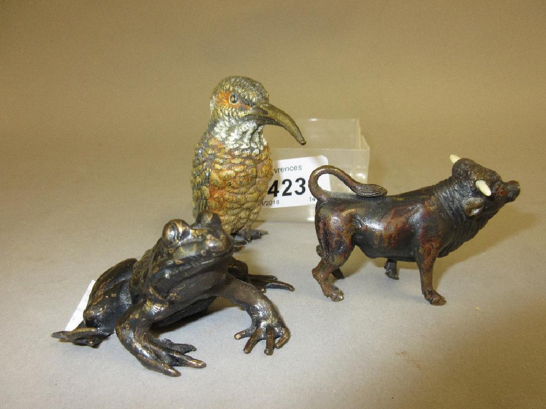 Small Austrian cold painted bronze figure of a (1 of 1)