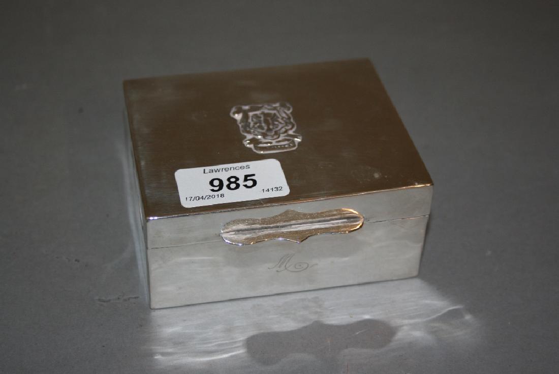 Continental (900 mark) rectangular cigarette box, the (1 of 1)