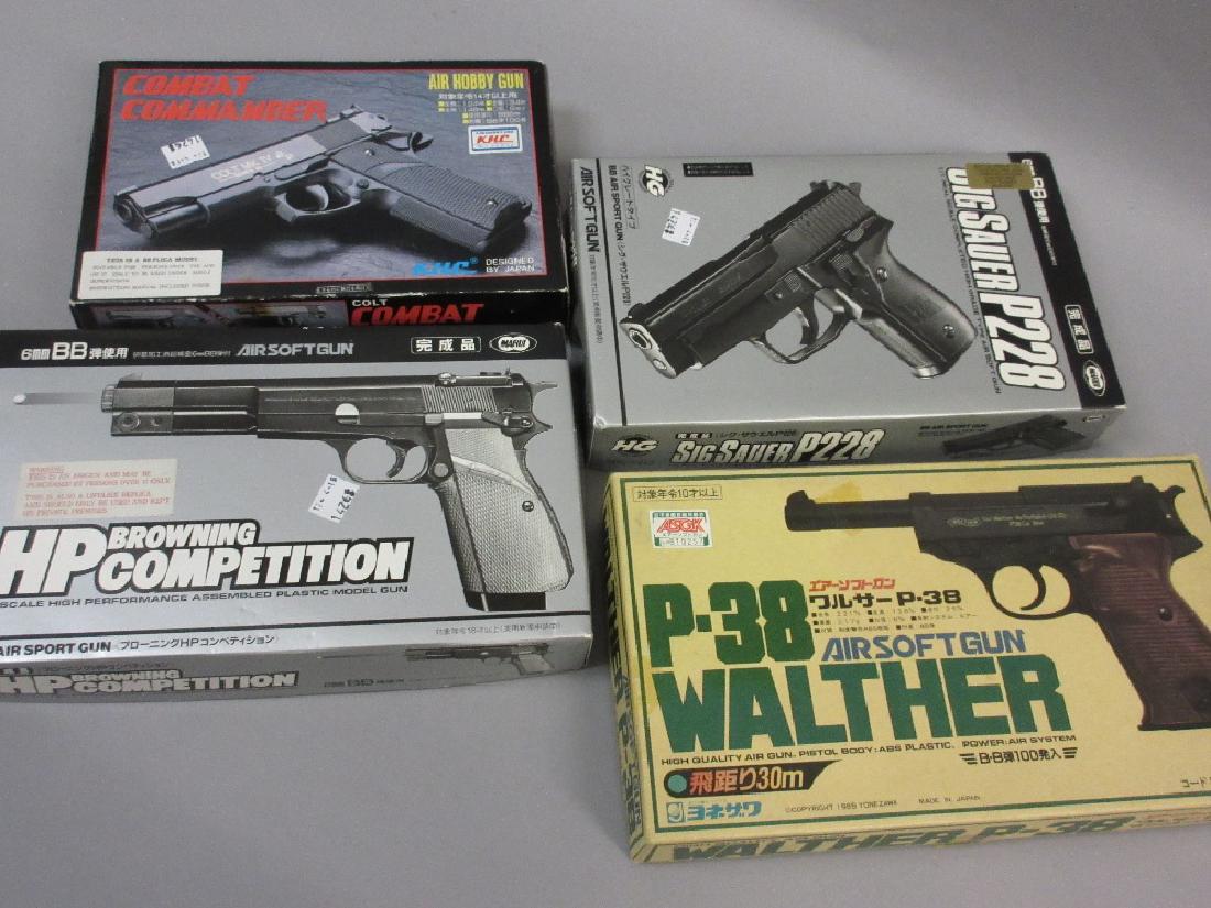 Group of four various BB pistols, Browning, Walther, (1 of 1)