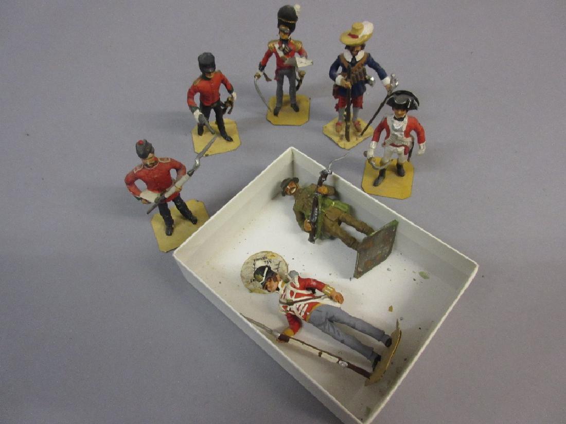 Seven various hand painted die-cast metal figures of (1 of 1)