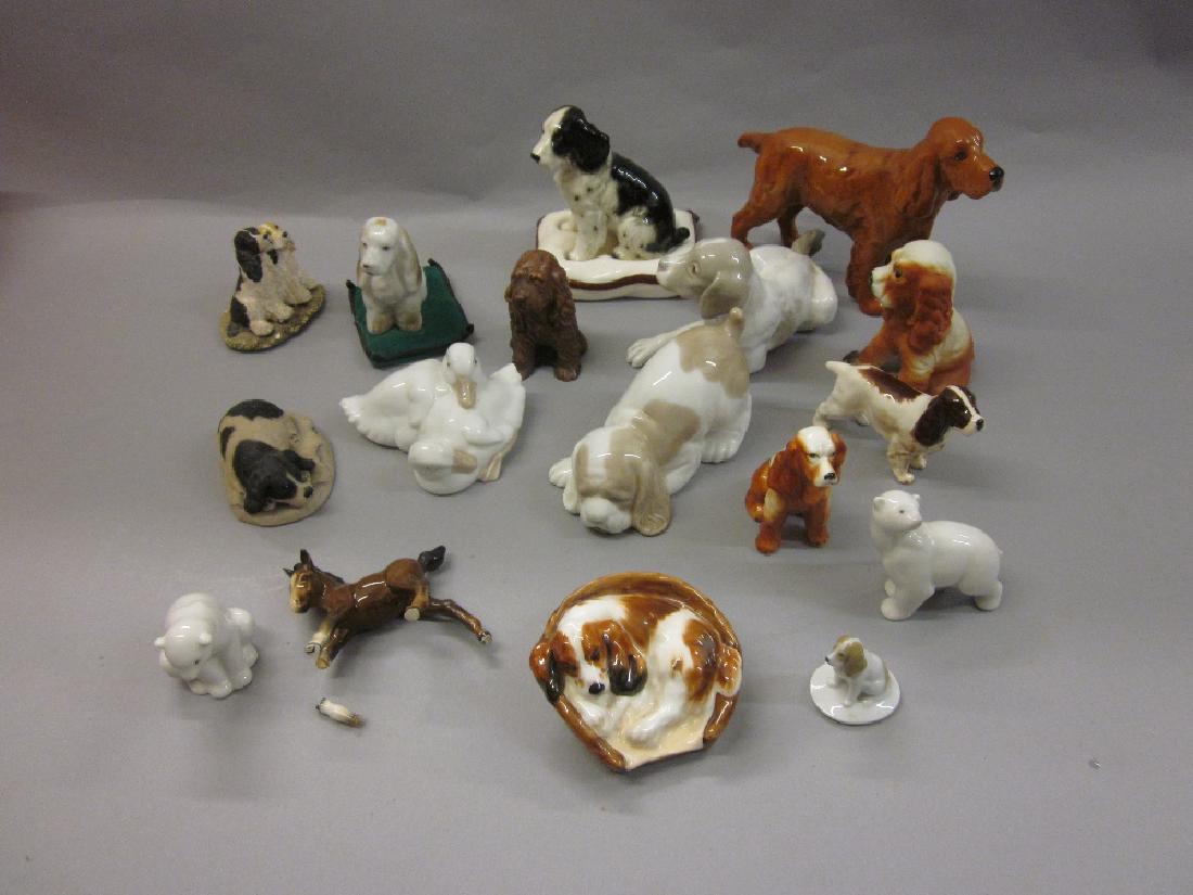 Royal Doulton figure of a dog in a basket, Beswick (1 of 1)