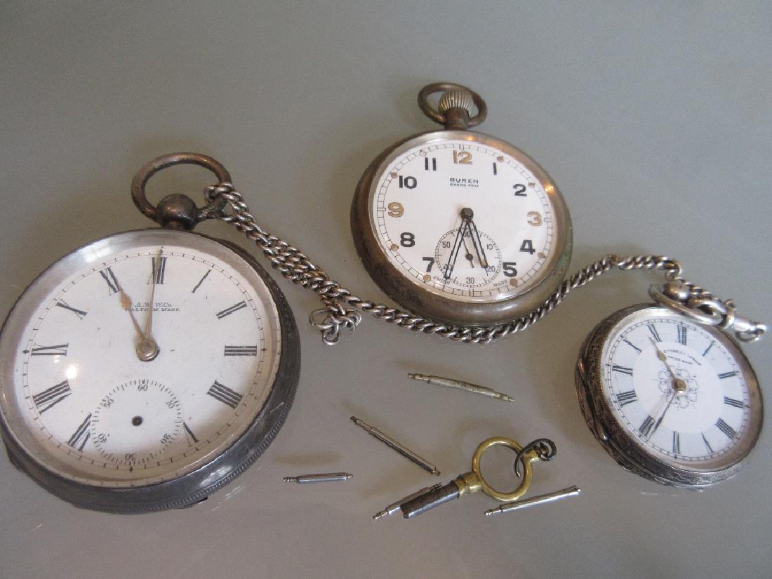 Waltham silver cased open face pocket watch, another (1 of 1)