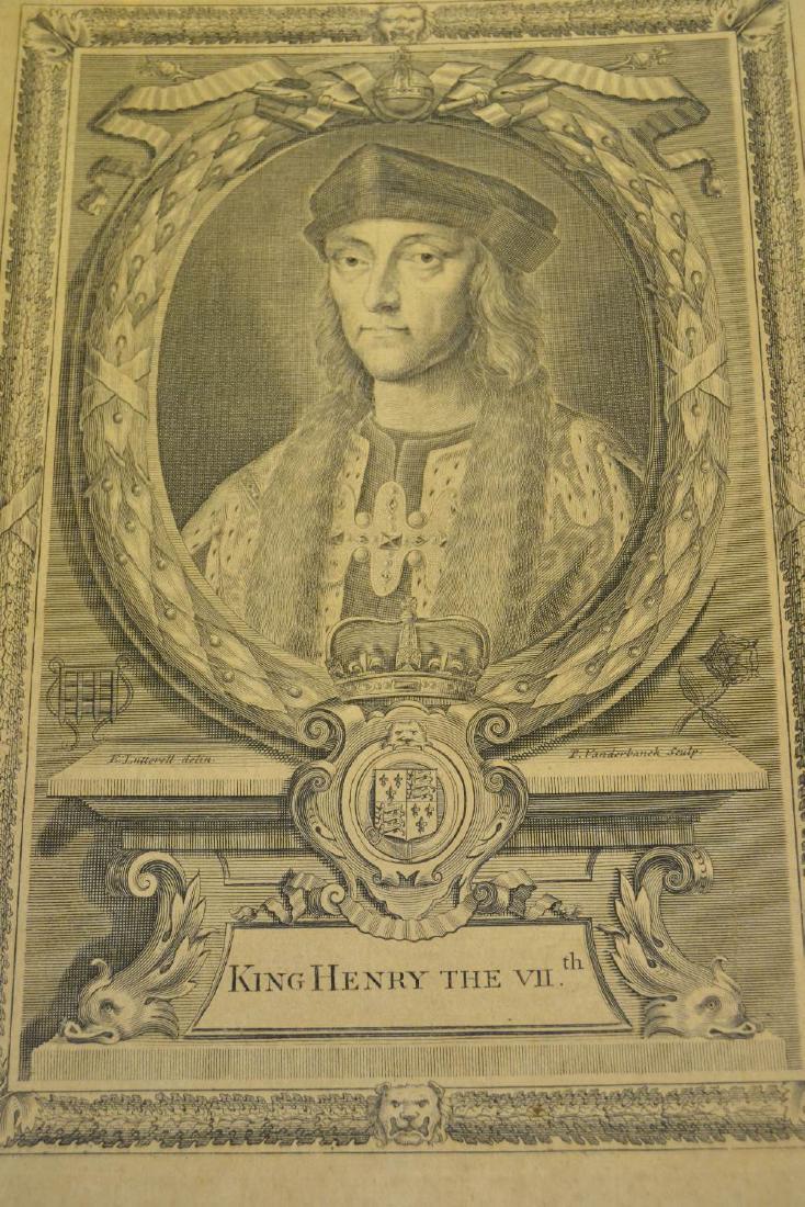 Group of seven various unframed antique engravings, (1 of 1)