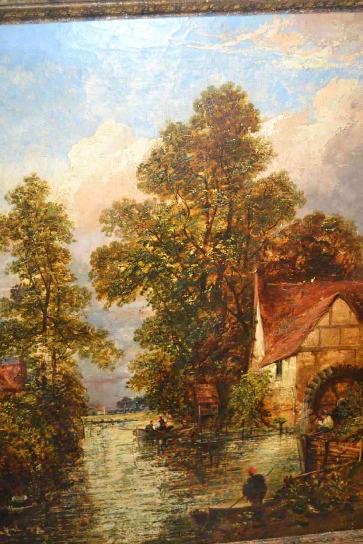 After John Constable, 19th Century oil on canvas, view: After John Constable, 19th Century oil on canvas, view at Flatford, 39.5ins x 34ins, gilt framed