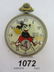 Ingersoll Mickey Mouse nickel plated open faced pocket