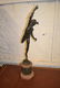 19th Century dark patinated bronze figure of Mercury