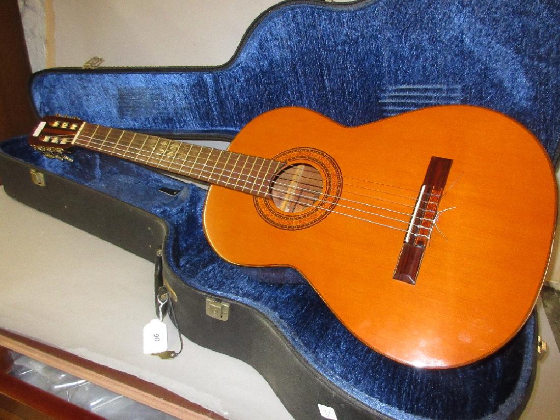 Spanish classical guitar by Admira Elvira in a fitted (1 of 4)