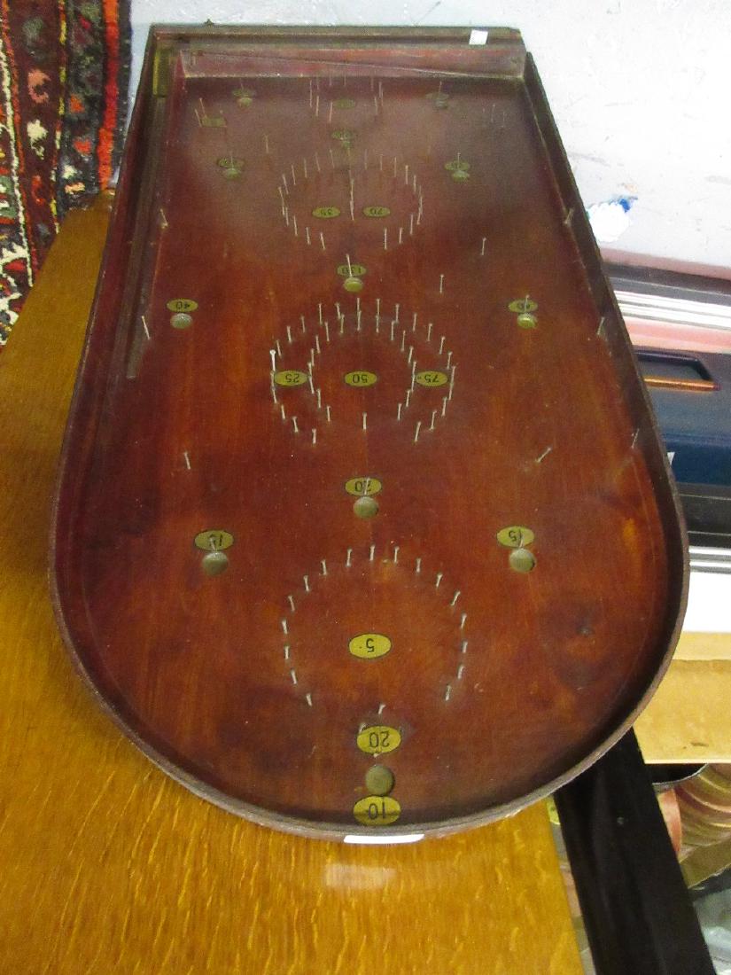 Children's wooden pinball board game