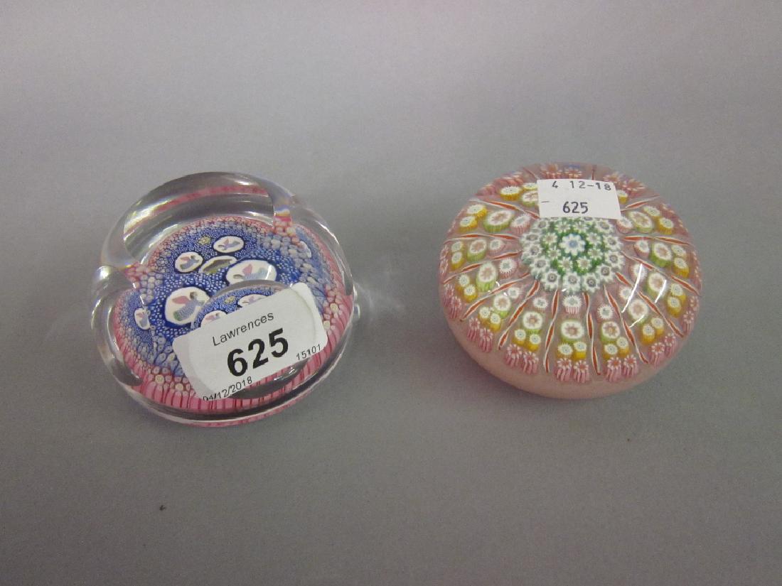 Whitefriars 1977 facet cut glass paperweight with (1 of 1)