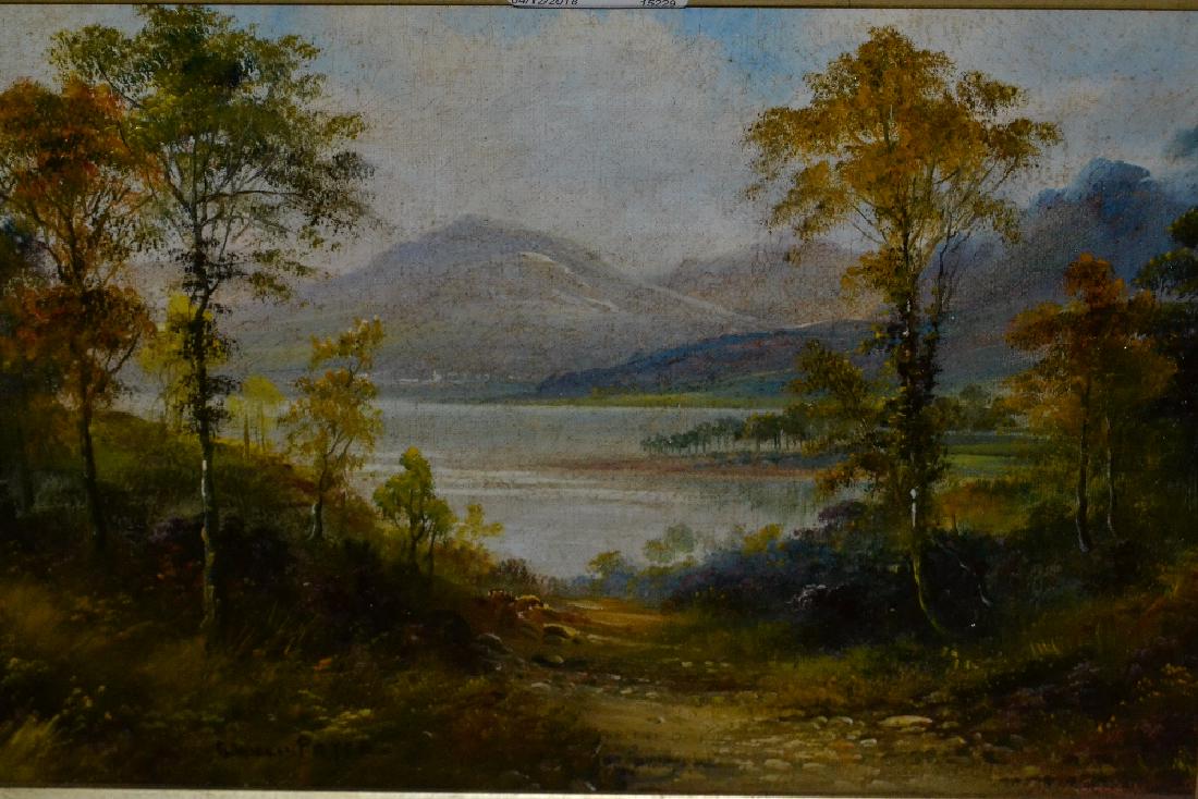 G. Willis Pryce, oil on canvas, Highland loch scene, (1 of 1)
