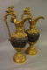Pair of 19th Century gilt bronze and brown patinated