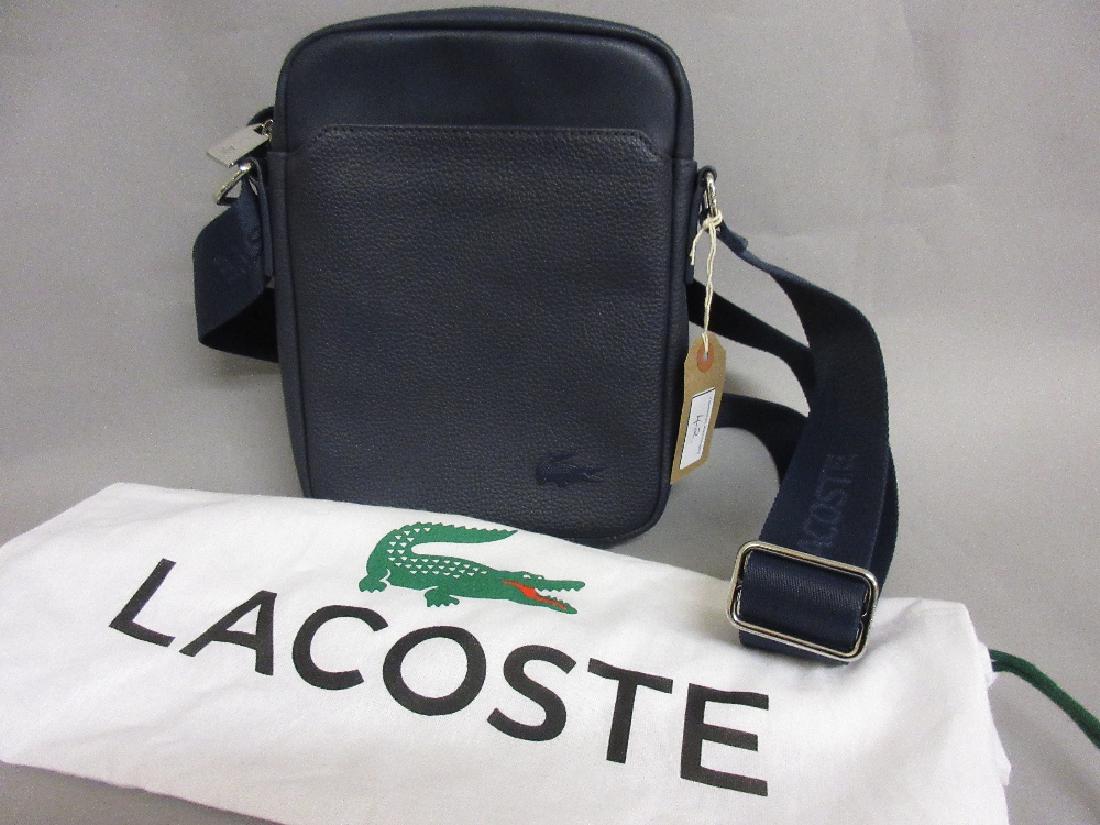 Gentleman's Lacoste crossover bag with adjustable: Gentleman's Lacoste crossover bag with adjustable shoulder strap, with original dust bag