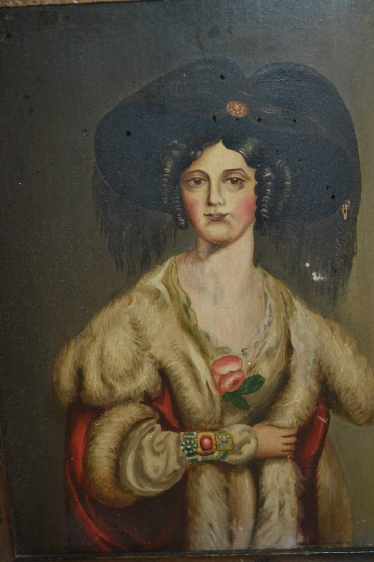 19th Century continental oil on panel, portrait of a (1 of 1)