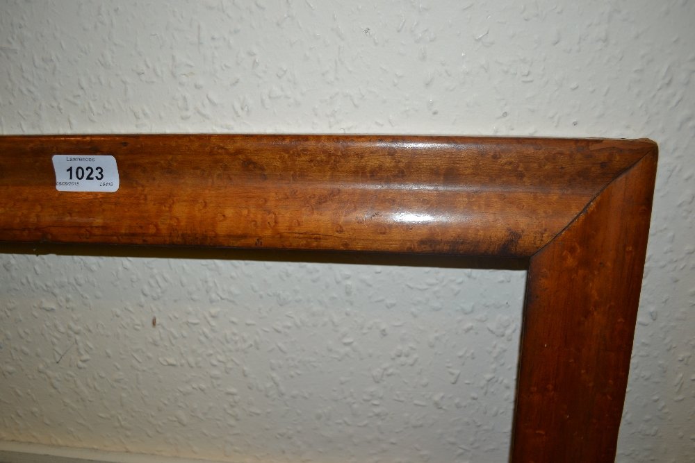 Pair of 19th Century maplewood picture frames, aperture: Pair of 19th Century maplewood picture frames, aperture size 25ins x 21ins