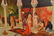 Large early 20th Century oil painting on canvas, a