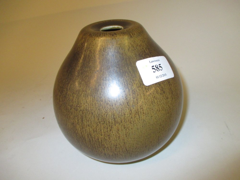 Saxbo (Danish) vase by Edith Sonne Bruun, 5.25ins high: Saxbo (Danish) vase by Edith Sonne Bruun, 5.25ins high
