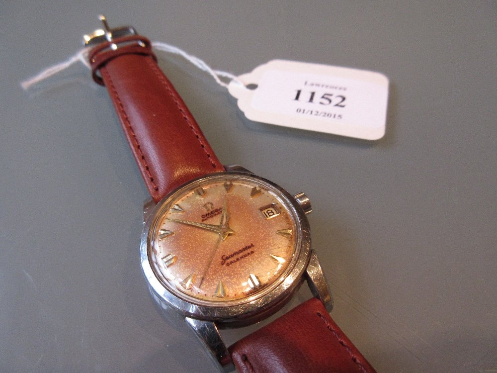 Omega Seamaster wristwatch with calendar dial (1 of 1)