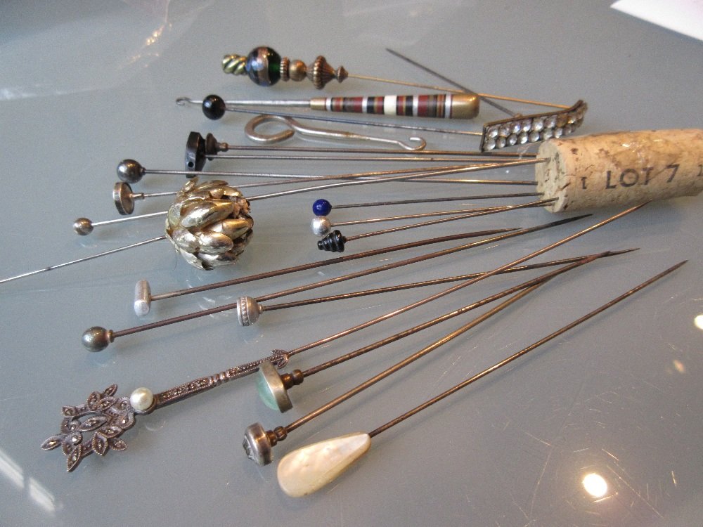 Bag containing a small quantity of various hat pins (1 of 1)