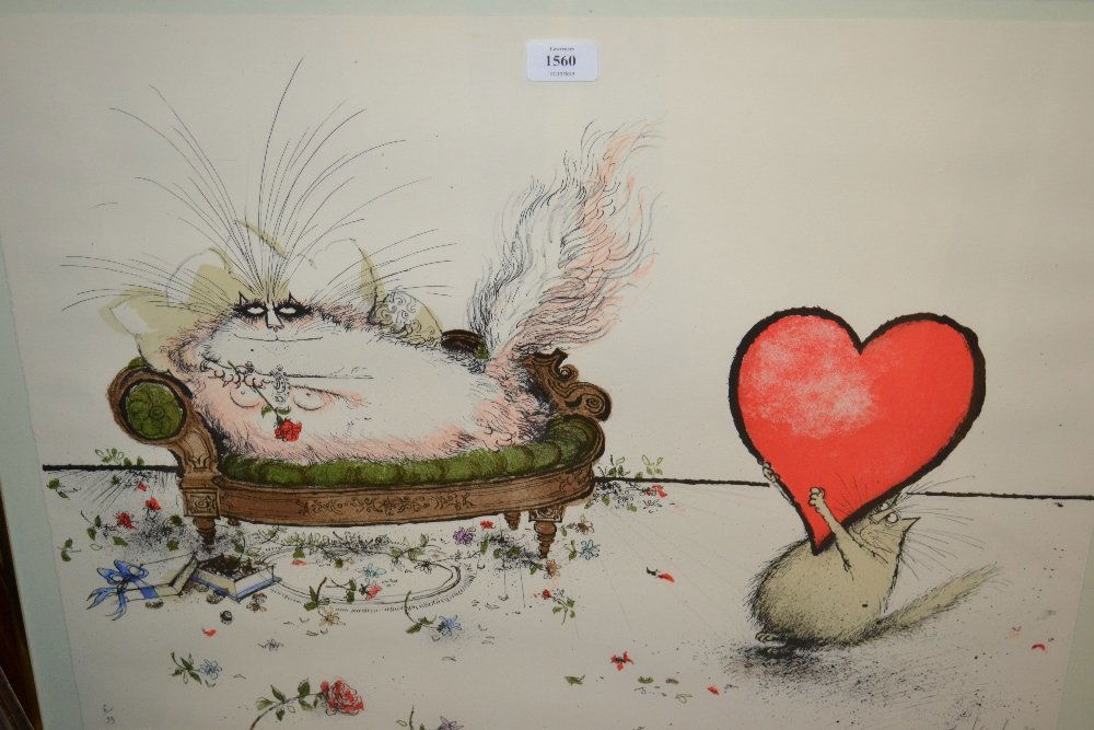 Ronald Searle, Limited Edition lithograph with blind (1 of 1)