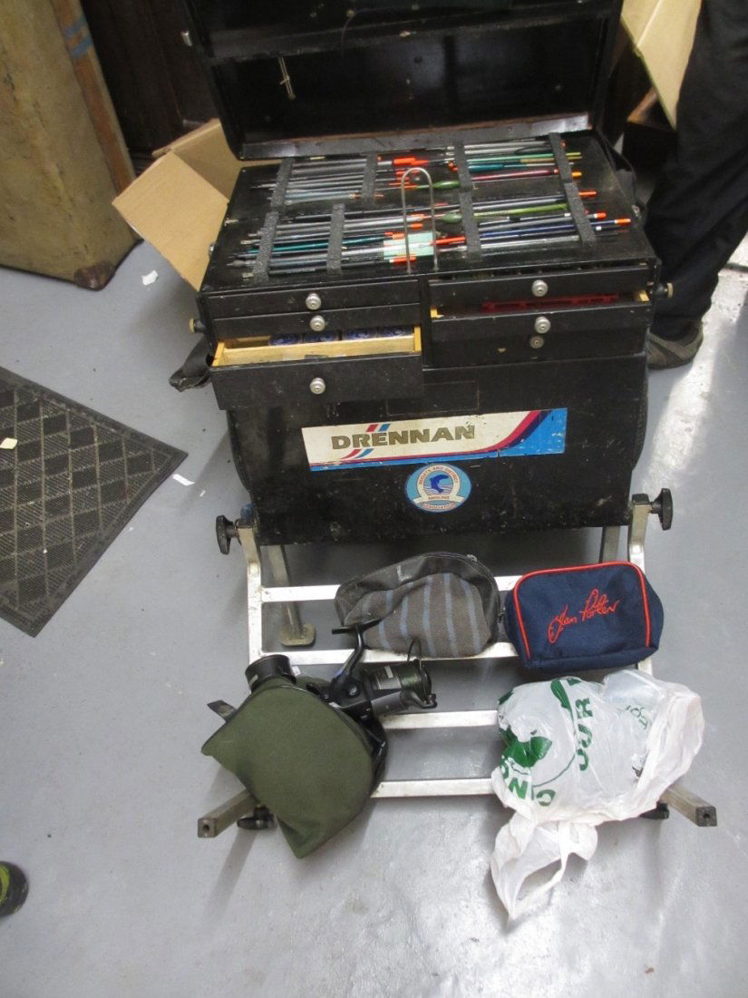 Tackle box / seat with large collection of fishing (1 of 1)