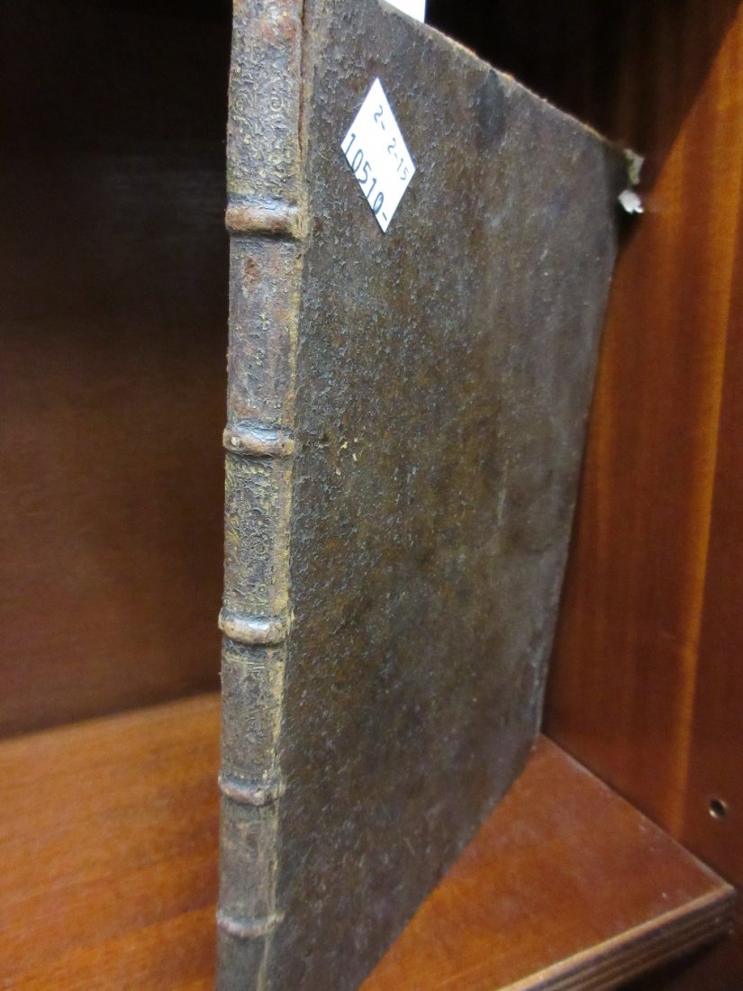 Leather bound volume ' Lettre sur le Pretendu Solom des (1 of 2)