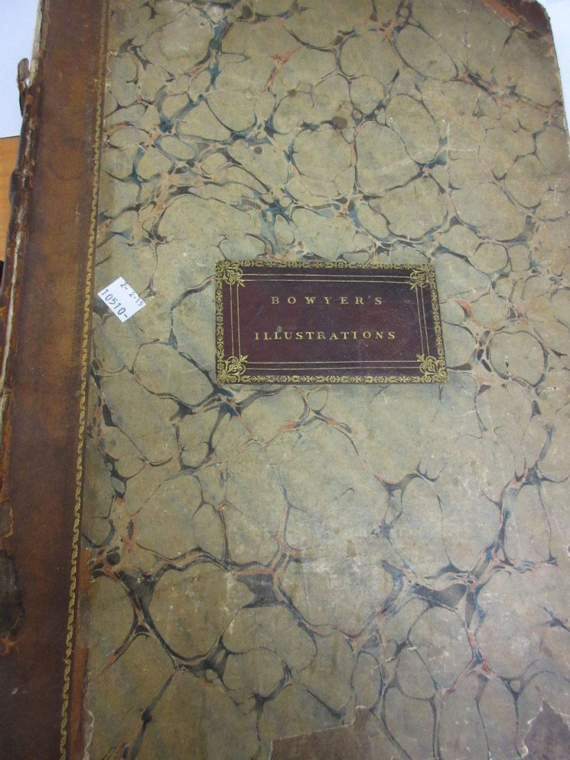 Part leather bound volume with marbled boards, ' (1 of 2)