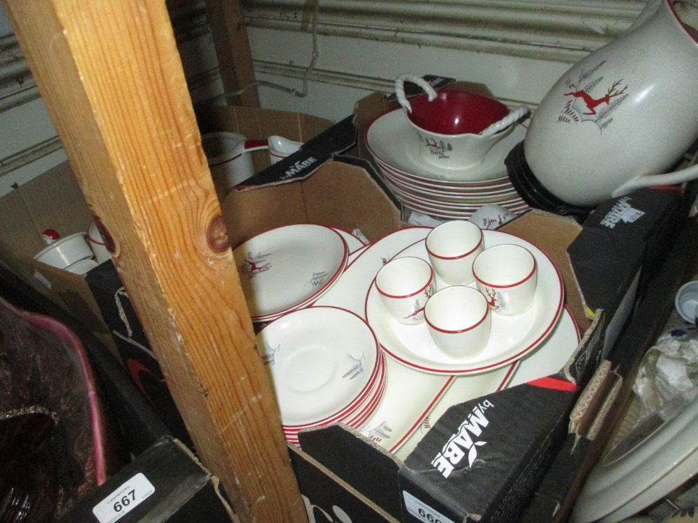 Crown Devon Fieldings Leaping Deer pattern comprising (1 of 1)