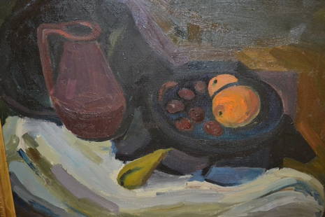 Attributed to Henry Robertson Craig, oil on canvas,: Attributed to Henry Robertson Craig, oil on canvas, still life with fruit, signed Craig, 23ins x 28ins