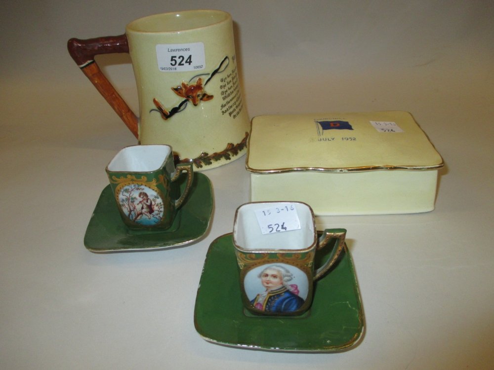 Crown Devon Fieldings musical mug decorated with a John (1 of 1)