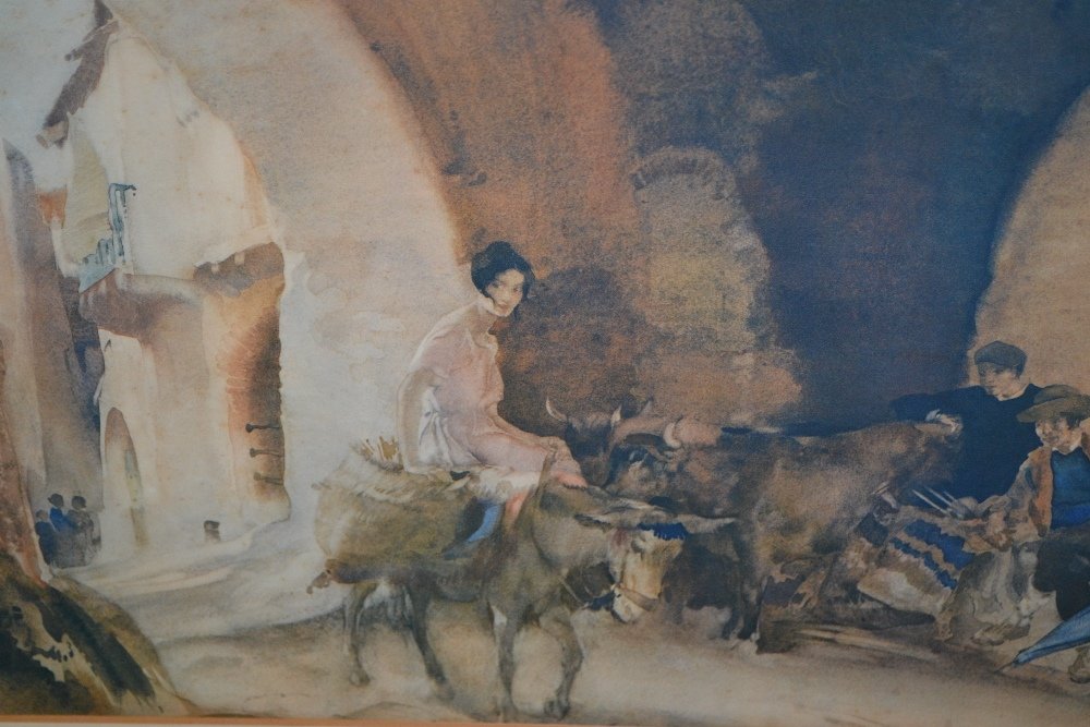 Folio containing thirteen coloured prints after Sir (1 of 1)