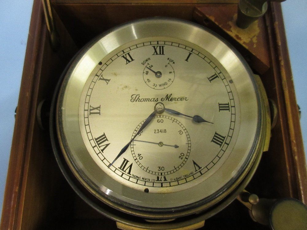 Thomas Mercer, two day marine chronometer, the silvered (1 of 1)
