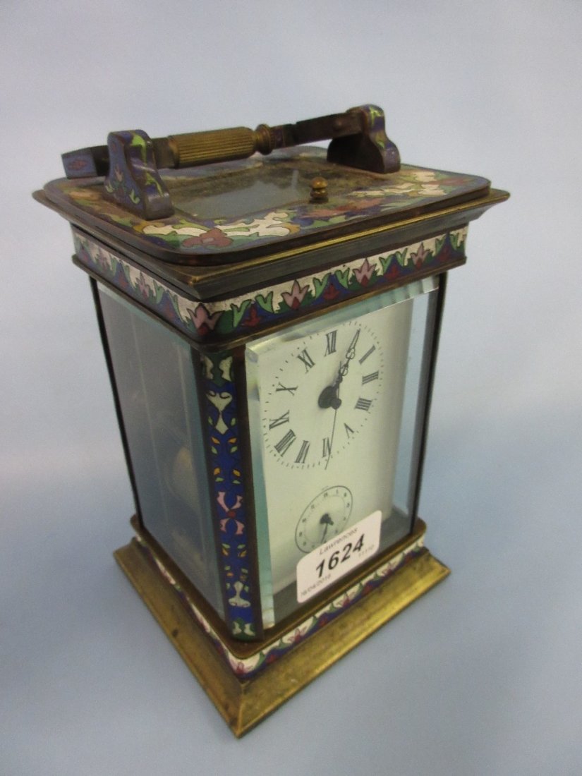 Reproduction cloisonne and brass repeater carriage (1 of 1)