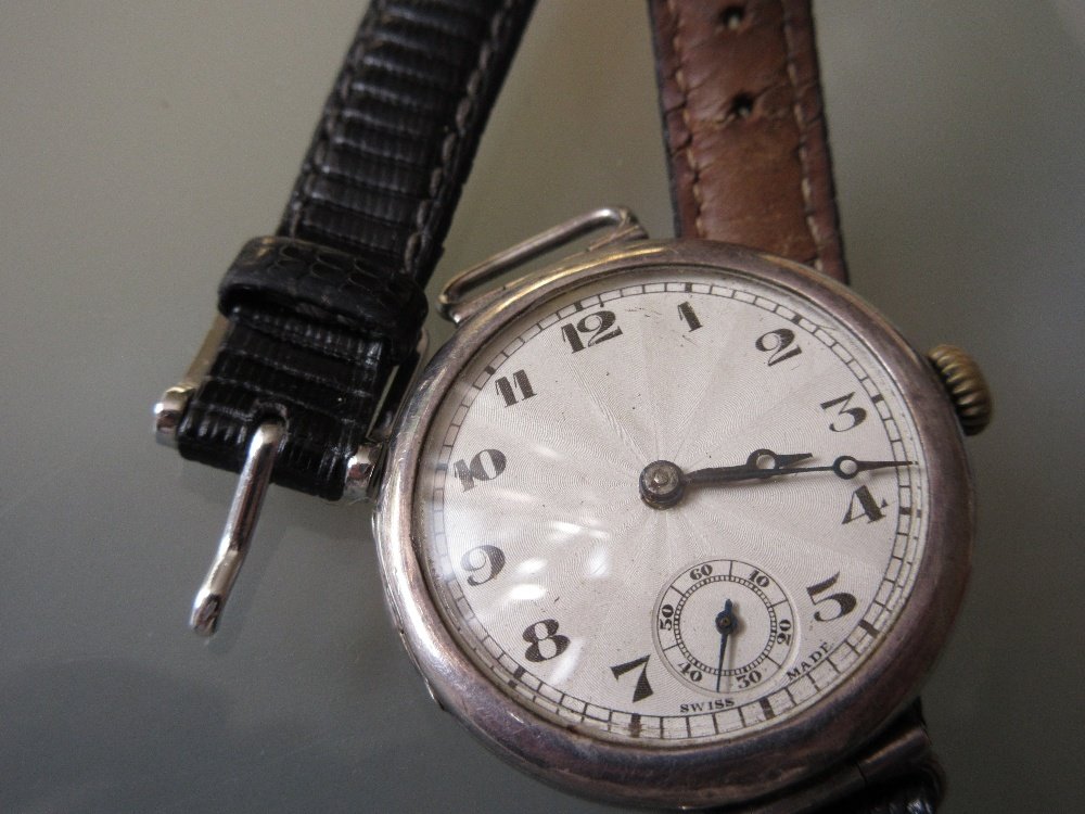 Rolex silver cased wristwatch, circa 1920's, the (1 of 1)