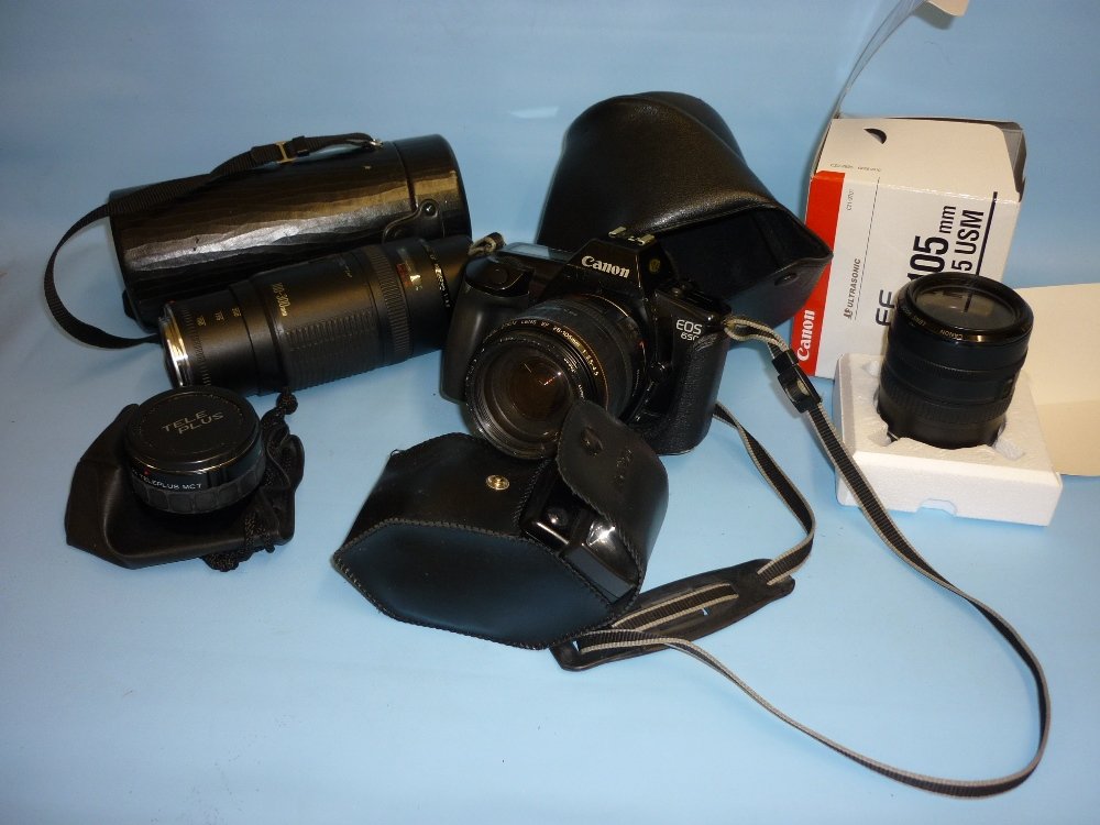 Canon EOS camera with accessories together with a (1 of 1)