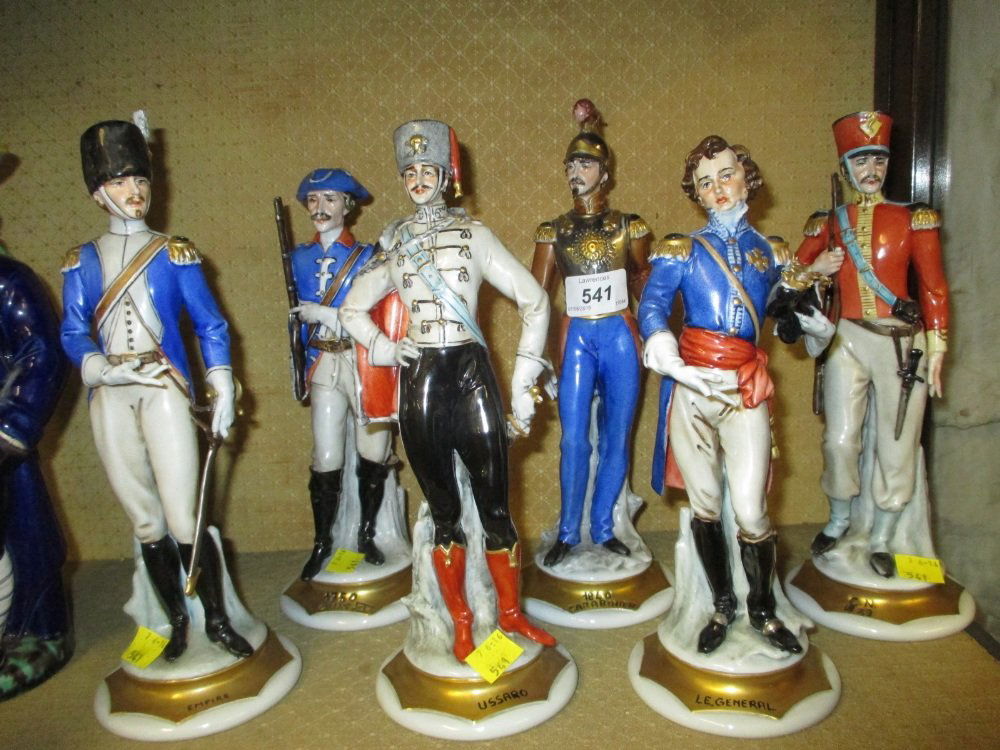 Set of six Capo di Monte figures of 18th and 19th (1 of 1)