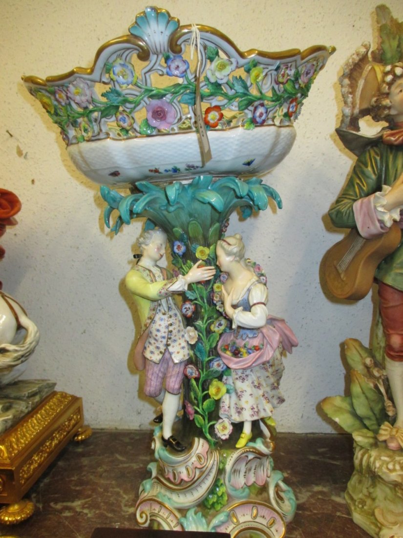 19th / 20th Century Dresden figural and floral (1 of 1)