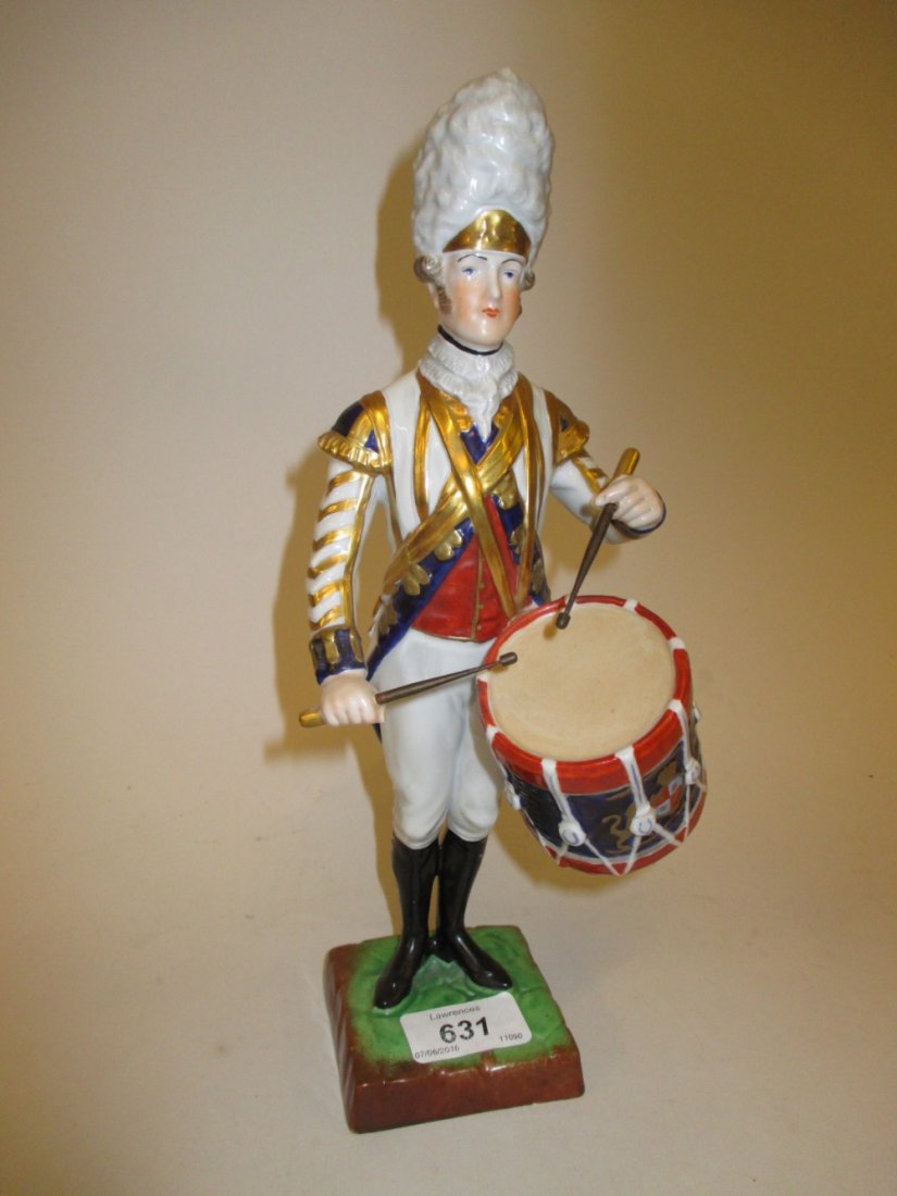 Dresden porcelain figure of a drummer of the 3rd Guards (1 of 1)