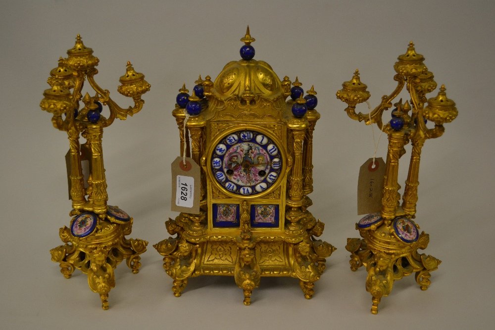 Fine quality 19th Century French ormolu and porcelain (1 of 1)