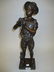 19th Century dark patinated bronze figure of a boy