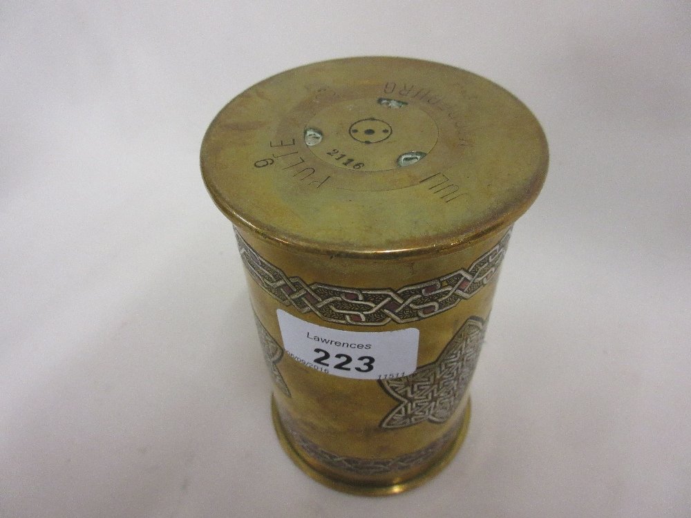 World War I Trench Art box and cover, fomed from a (1 of 1)