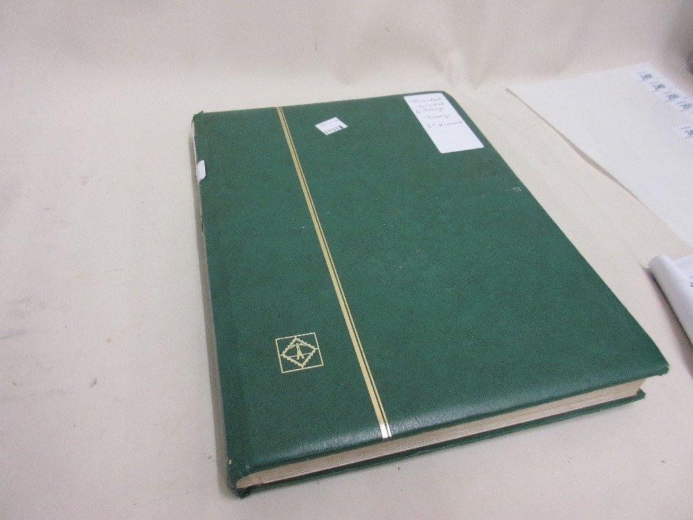 Green album containing a collection of Trinidad and: Green album containing a collection of Trinidad and Tobago stamps from First Issues to Q.E.II